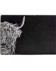 Highland Cow Slate Cheese Board