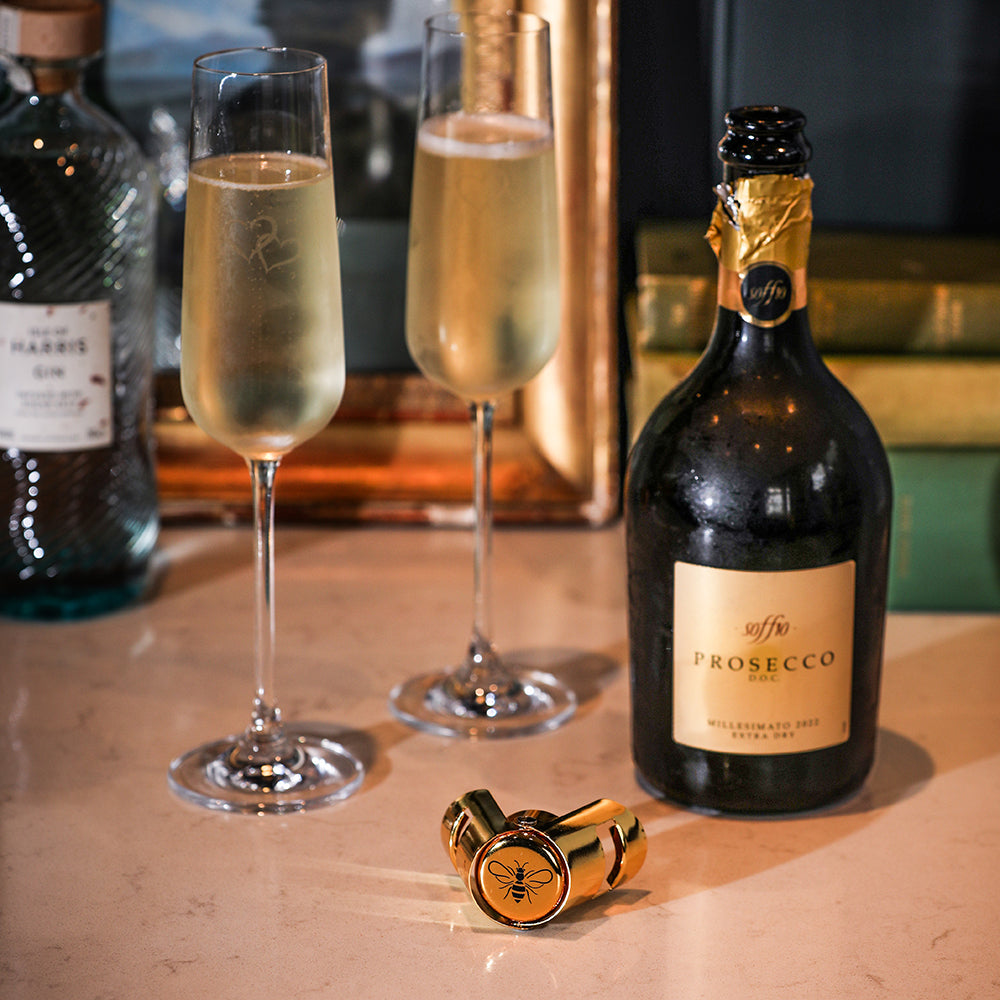 Gold Bee Champagne &amp; Prosecco Stopper