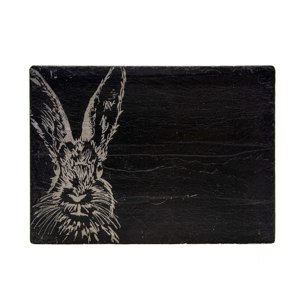 Hare Slate Placemat &amp; Coaster Gift Set