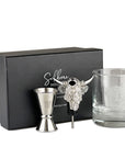 Highland Cow Glass, Pourer & Jigger Set