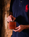 Good Dram Leather Hip Flask