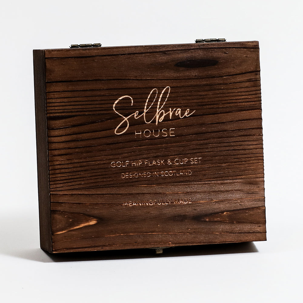 Golf Hip Flask &amp; Cup Set
