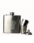 Highland Cow Hip Flask & Cup Set