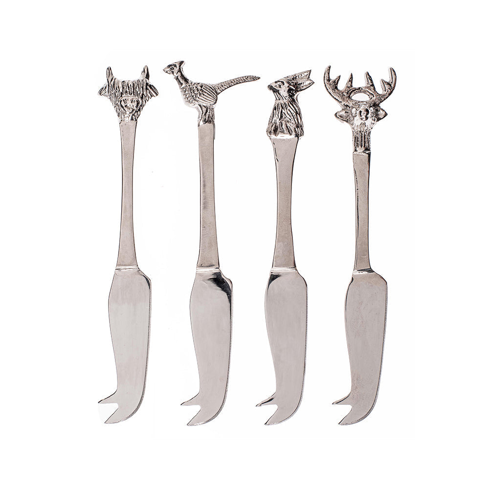 Country Animals Mini Cheese Knives - Set of 4