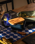 Fish Repeat Blue Butter Dish