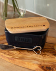 Spread The Love Blue Butter Dish & Knife Set