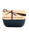 Spread The Love Blue Butter Dish & Knife Set