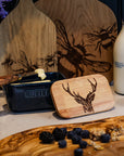 Stag Prince Blue Butter Dish