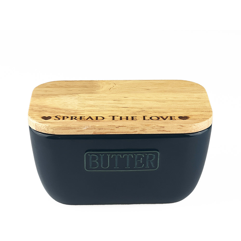 Spread The Love Blue Butter Dish