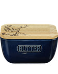 Stag Blue Butter Dish