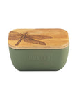 Dragonfly Sage Green Butter Dish