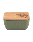 Flora Sage Green Butter Dish