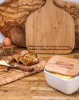 Spread Joy White Butter Dish