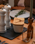 Stag Prince White Butter Dish