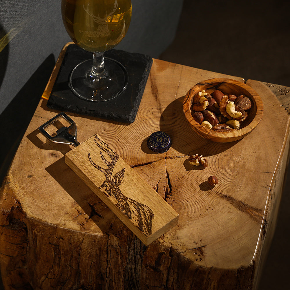 Stag Oak Bottle Opener