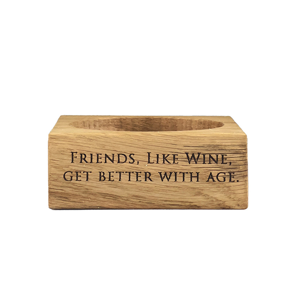 Wine Oak Wine Bottle Coaster