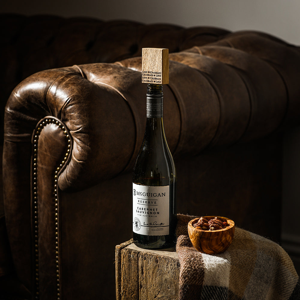 Love &amp; Celebrate Oak Bottle Stopper