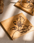 Autumn Acorns Single Oak Coaster