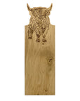 Highland Cow Framed Oak Serving Board - Medium