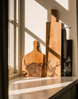 Highland Cow Oak Hanging Paddle - Medium