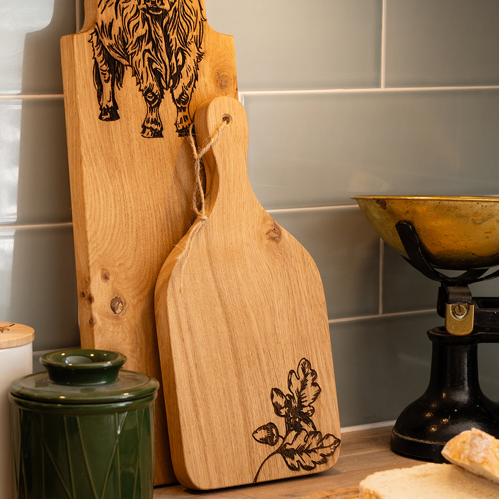 Autumn Acorns Oak Hanging Paddle - Small