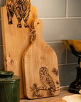 Tawny Owl Small Oak Hanging Paddle