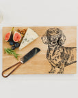 Dachshund Oak Serving & Cheese Board