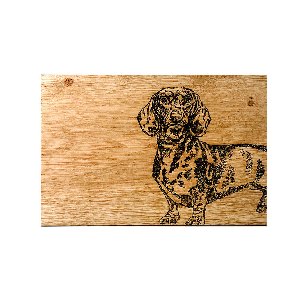 Dachshund Oak Serving & Cheese Board