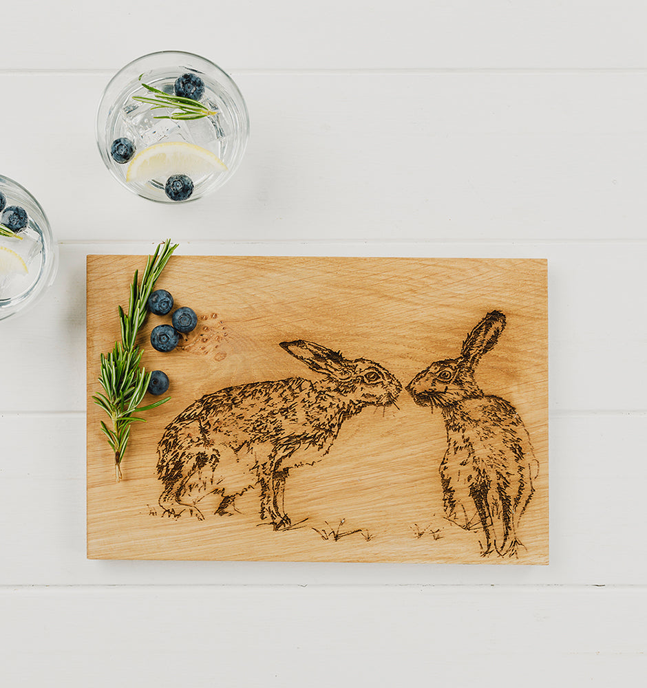 Kissing Hare Oak Serving &amp; Cheese Board