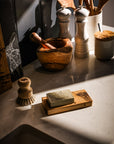 Highland Cow Oak Soap Dish & Soap Set