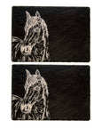 Horse Portrait Slate Place Mats - Set of 2