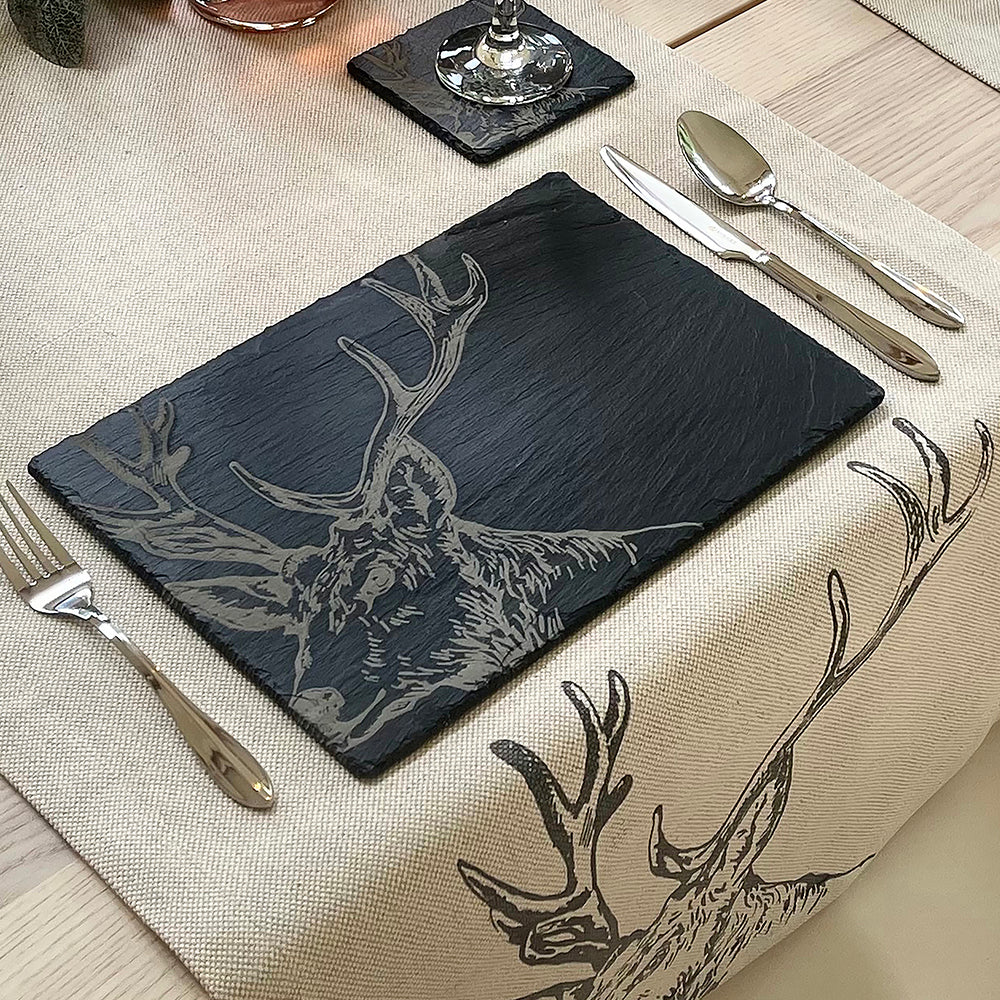 Stag Slate Place Mats - Set of 2