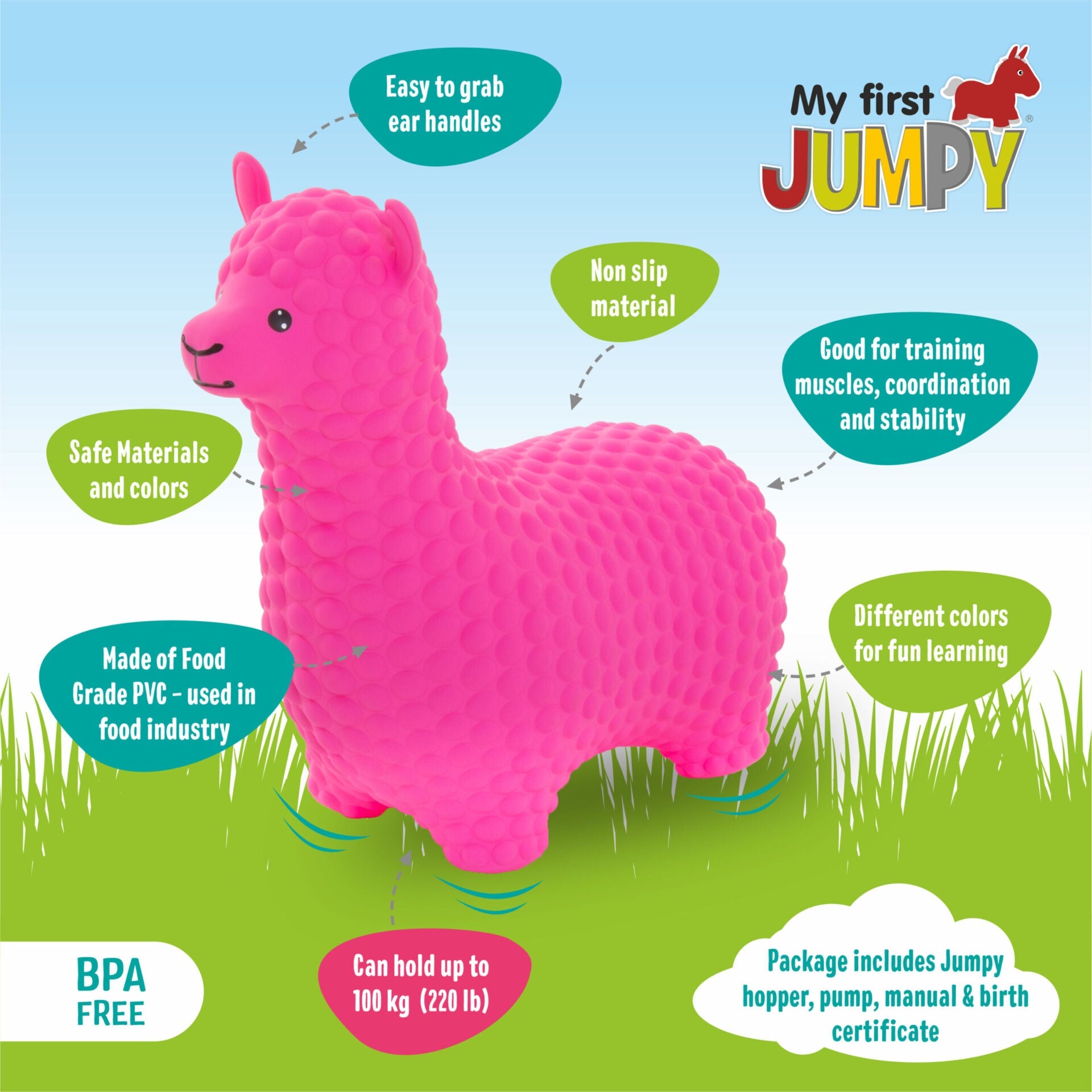 Durable Jumpy Animal Hopper – Fun Indoor &amp; Outdoor Toy by Gerardo&#39;s Toys at www.brixbailey.com