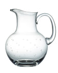 A Large Crystal Water Jug with Stars Design