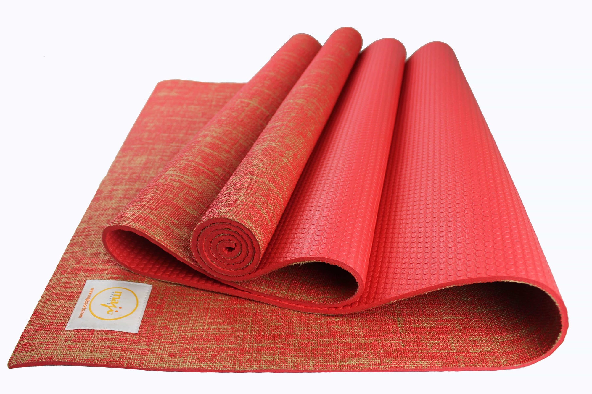 Jute Premium ECO Fitness, pilates, Yoga Mat + Muscle Recovery & 3 Pack Resistance Band Bundle-7