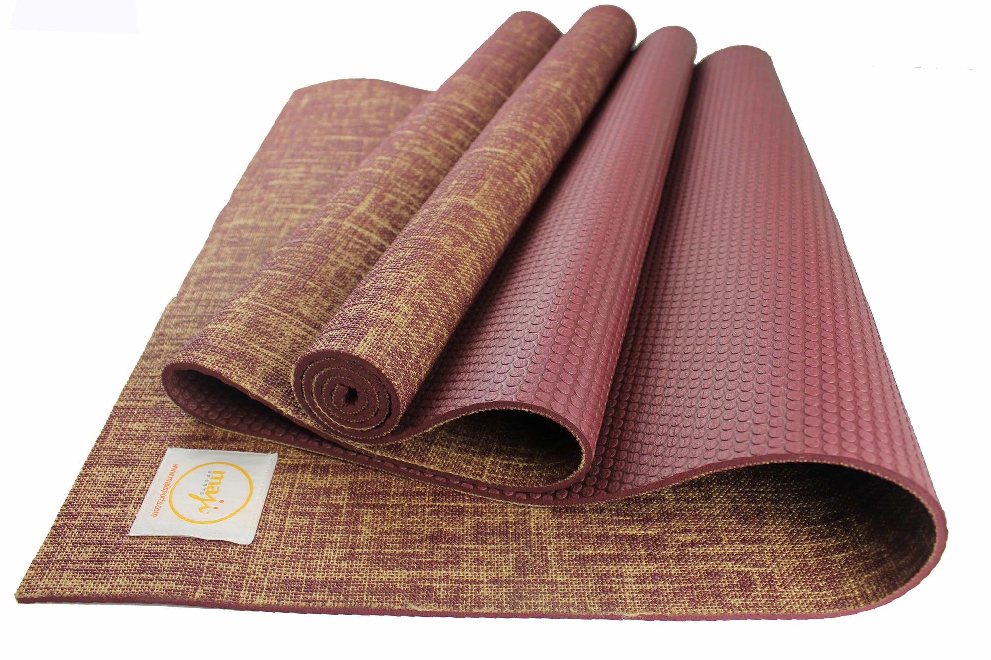 Jute Premium ECO Fitness, pilates, Yoga Mat + Muscle Recovery &amp; 3 Pack Resistance Band Bundle-13