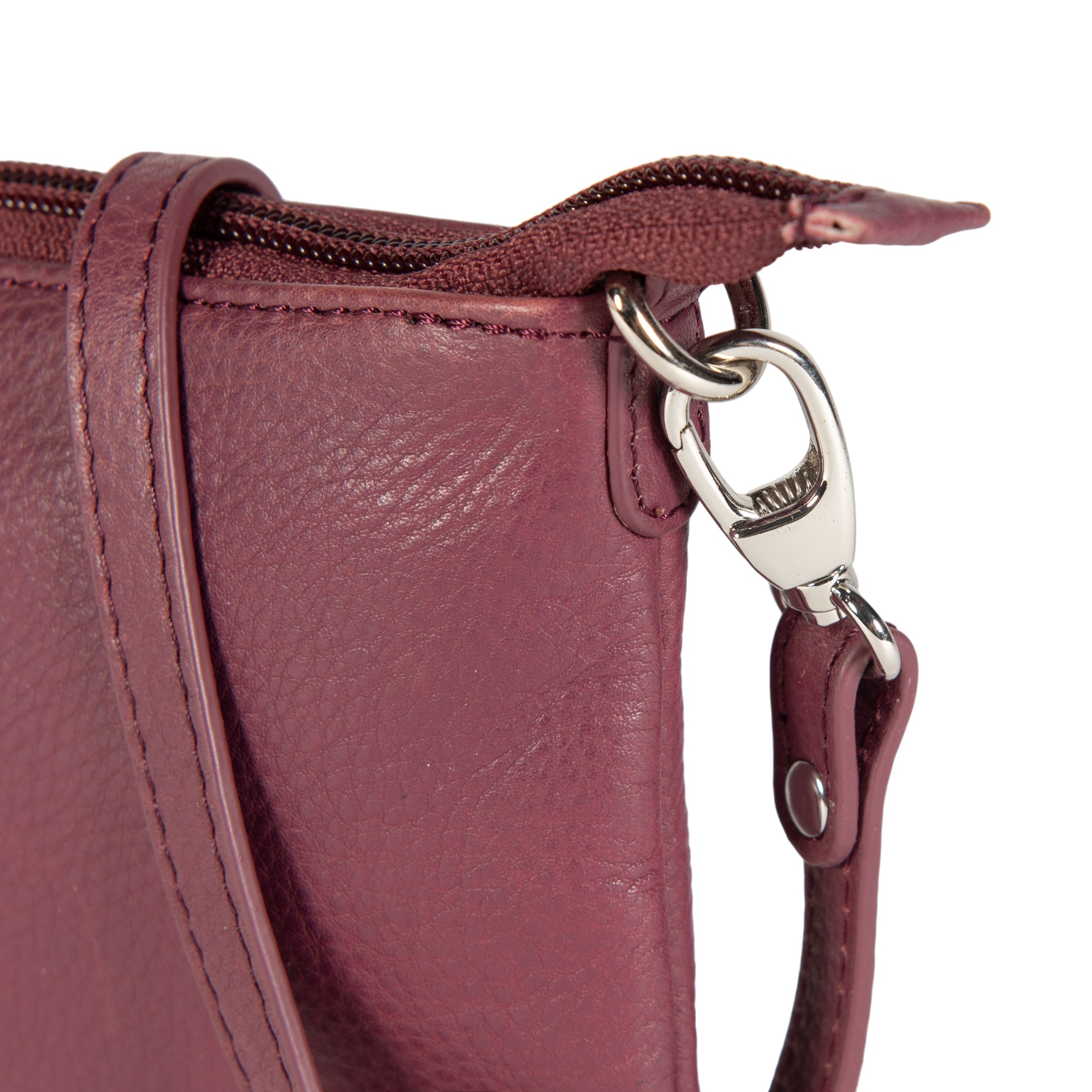 Kaili Mood - Elegant Malva Full Grain Leather Crossbody Bag with Removable Strap - Italian Crafted Fashion Accessory by Kailimood.store at brixbailey.com