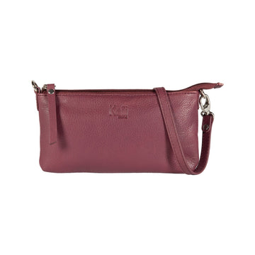 Lavender Full-Grain Leather Crossbody Bag - Italian Crafted, Elegant & Fashionable by Kailimood.store at brixbailey.com