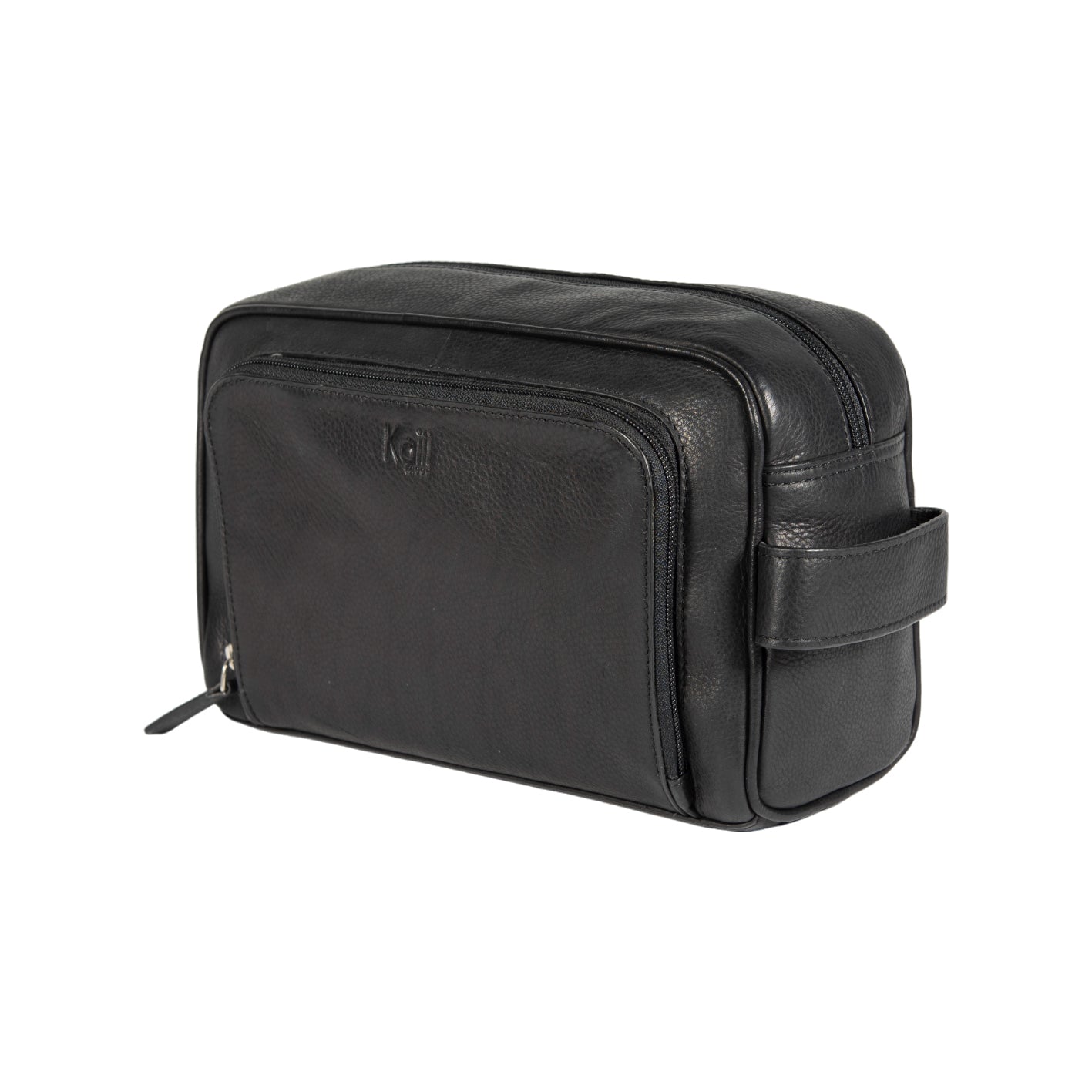 Kaili Mood Beauty Case - Full Grain Leather Makeup Bag with Front Zipper Pocket & Interior Compartments by Kailimood.store at brixbailey.com