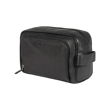 Kaili Mood Beauty Case - Full Grain Leather Makeup Bag with Front Zipper Pocket & Interior Compartments by Kailimood.store at brixbailey.com