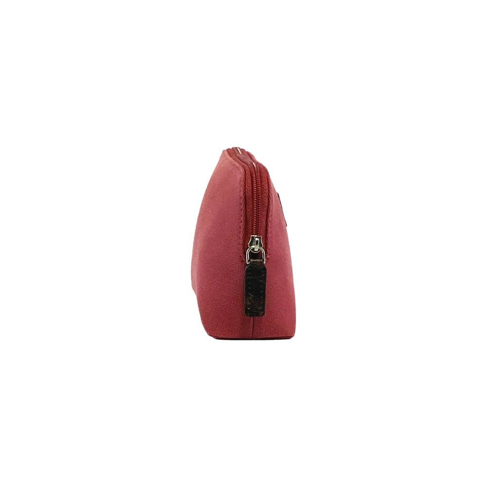 Bordeaux Canvas &amp; Leather Women&#39;s Pochette - Italian Crafted, Zipper Closure, Spacious &amp; Stylish by Kailimood.store at brixbailey.com