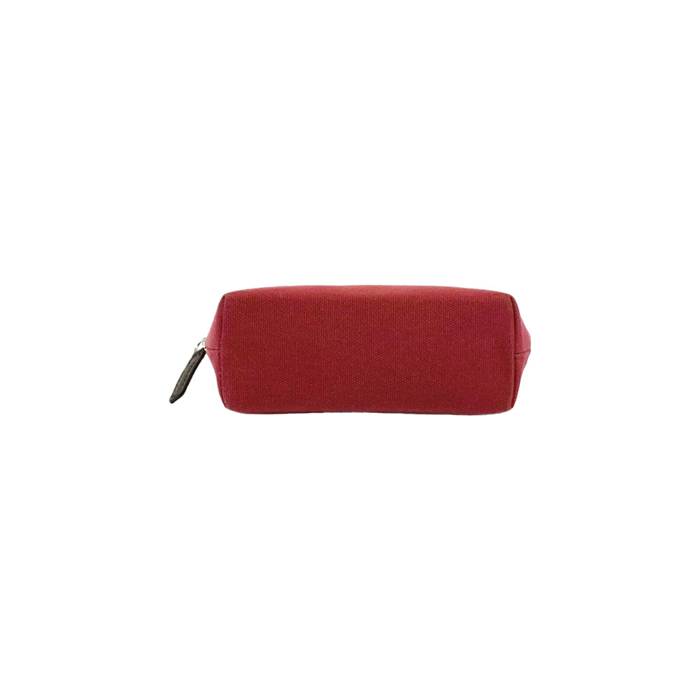 Bordeaux Canvas &amp; Leather Women&#39;s Pouch - Italian Crafted, Zipper Closure, Spacious &amp; Elegant Design by Kailimood.store at brixbailey.com