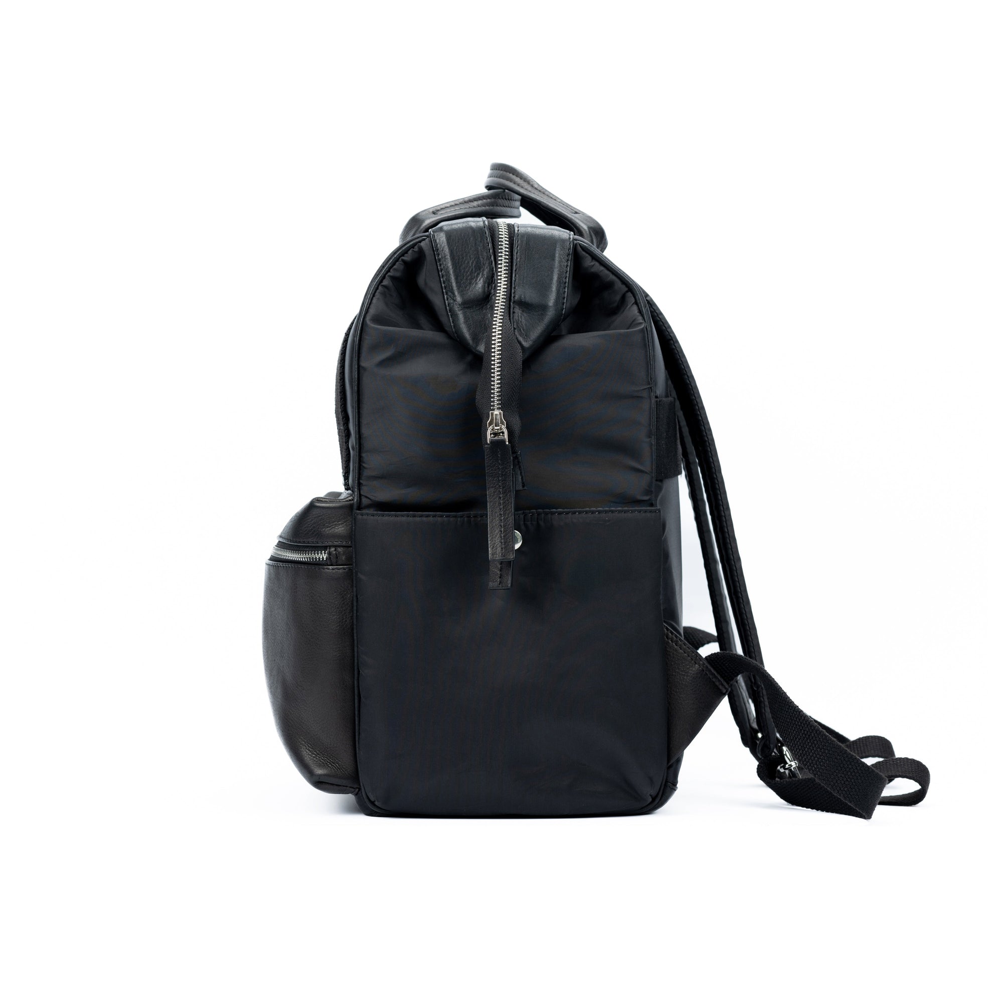 Kaili Mood Waterproof Nylon &amp; Full Grain Leather Backpack - Stylish &amp; Functional by Kailimood.store at brixbailey.com