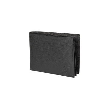 Men's Leather Wallet - Full Grain Dollar Leather - Black - Credit Card Slots & Coin Pocket by Kailimood.store at brixbailey.com