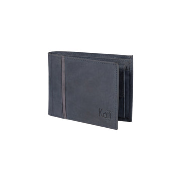Italian Leather Wallet for Men - Handcrafted in Italy | Sporty & Elegant Blue Design by Kailimood.store at brixbailey.com