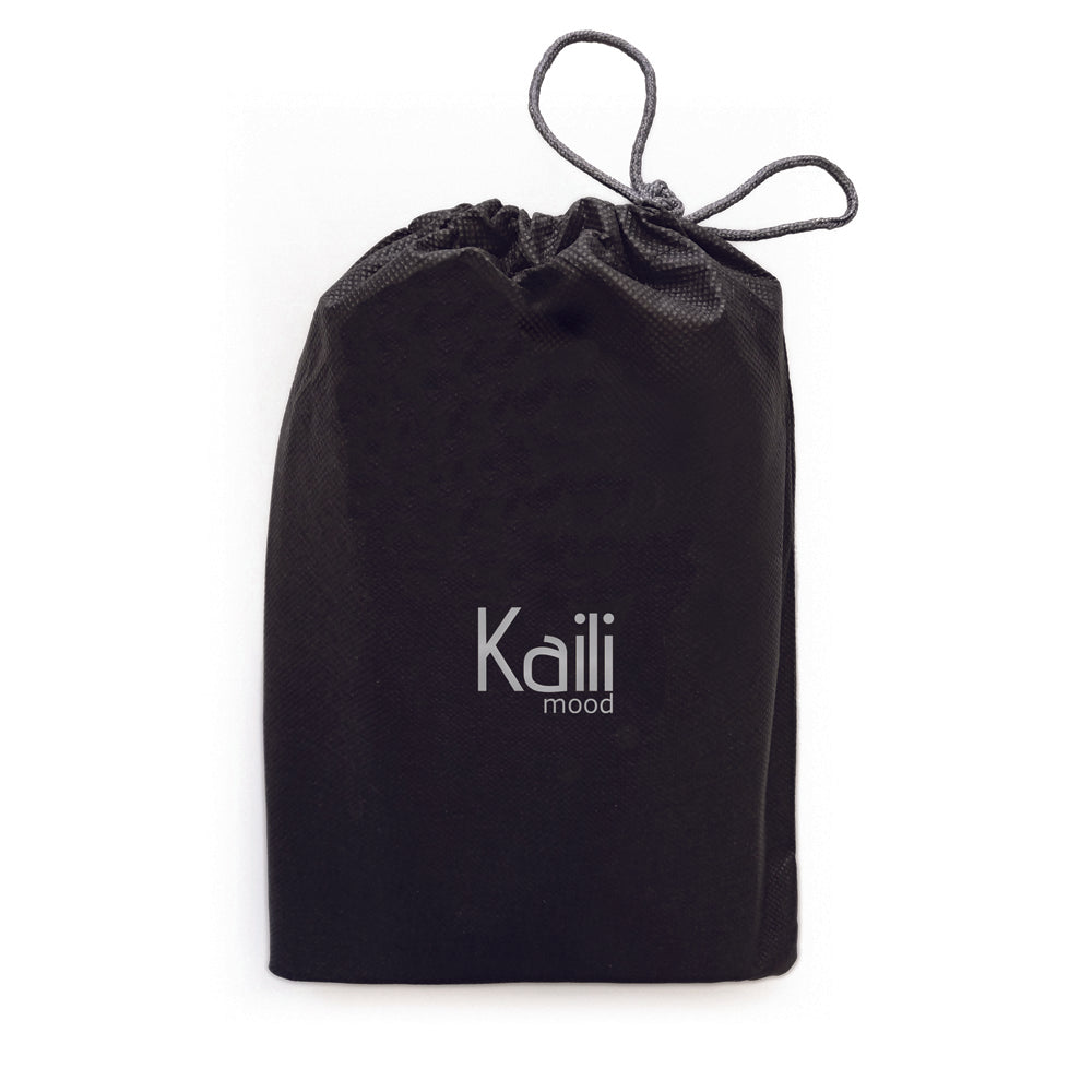 Kaili Mood Beauty Case - Italian-Designed Canvas &amp; Leather Cosmetic Bag with Zipper Closure - Travel Organizer by Kailimood.store at brixbailey.com