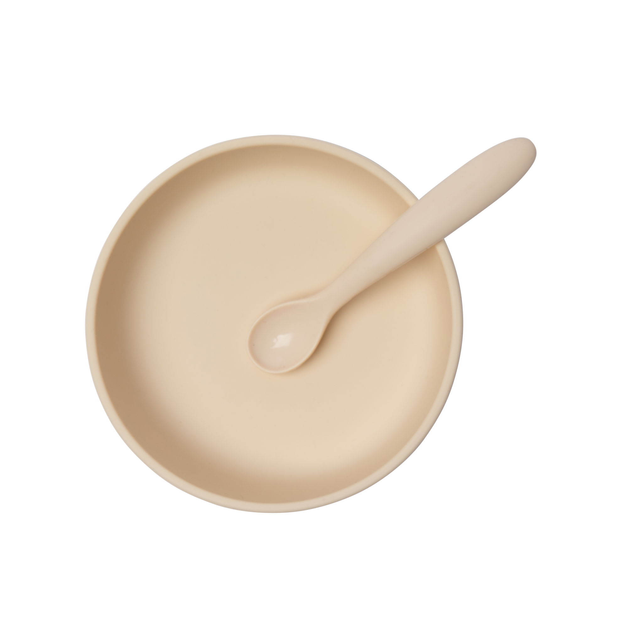 Silicone Baby Plate Bowl - Sand-4