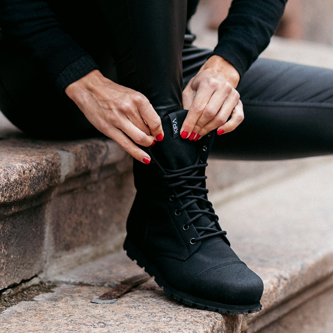 Black Vegan Ankle Boots