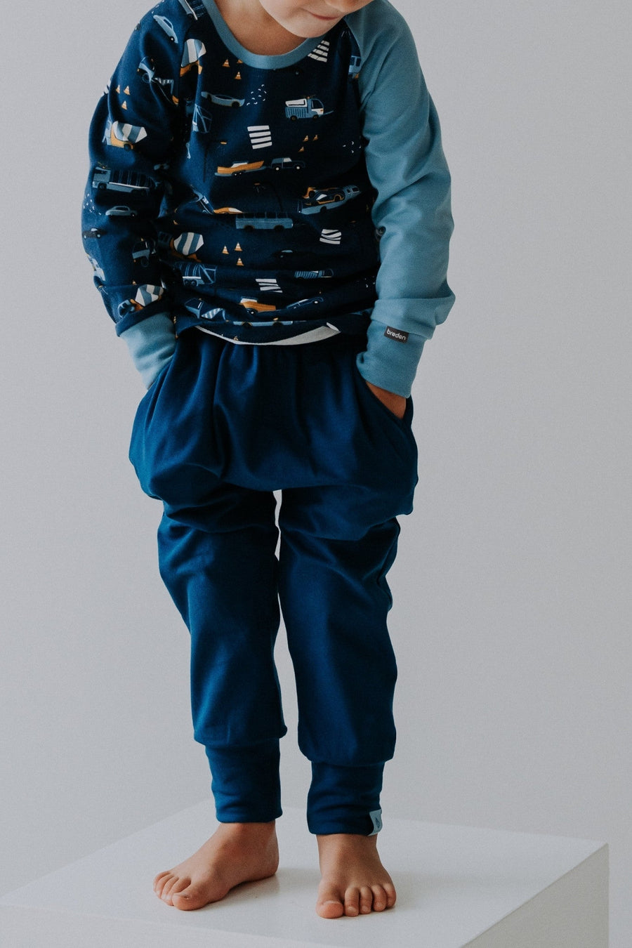 Kids' Knut Cotton Baggy Pants with Deep Pockets