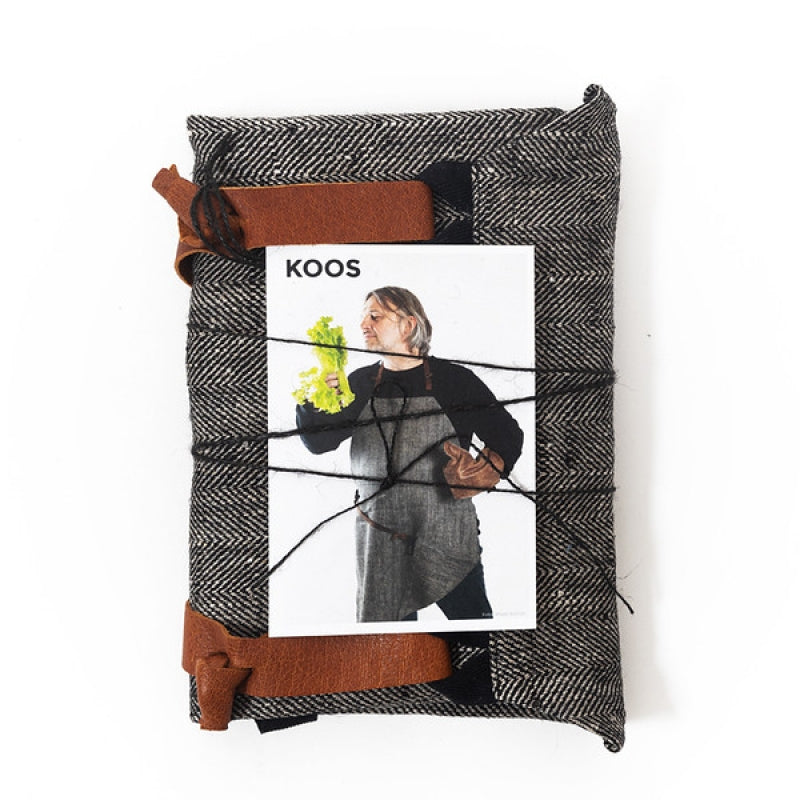 Linen Apron with Leather Detail